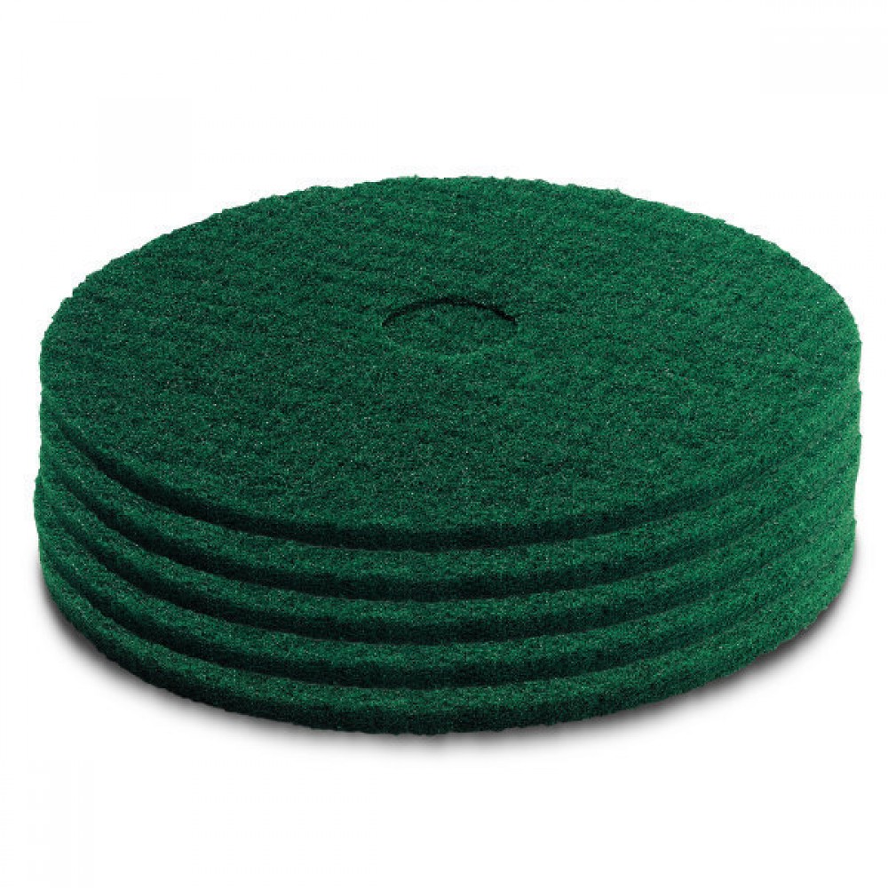 Karcher Medium Hard Green Floor Pads 508mm - Box 5 | 6.369-078.0